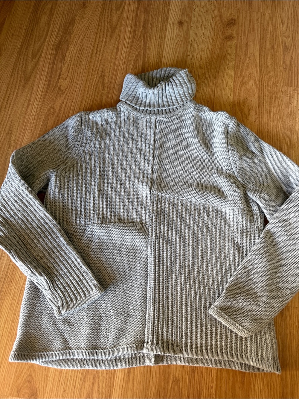 Gray turtleneck
